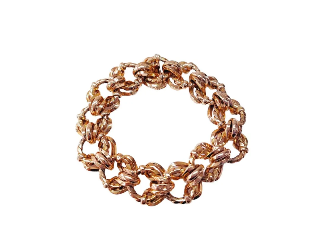 Bracelet or rose maille américaine sold by 58 Facettes
