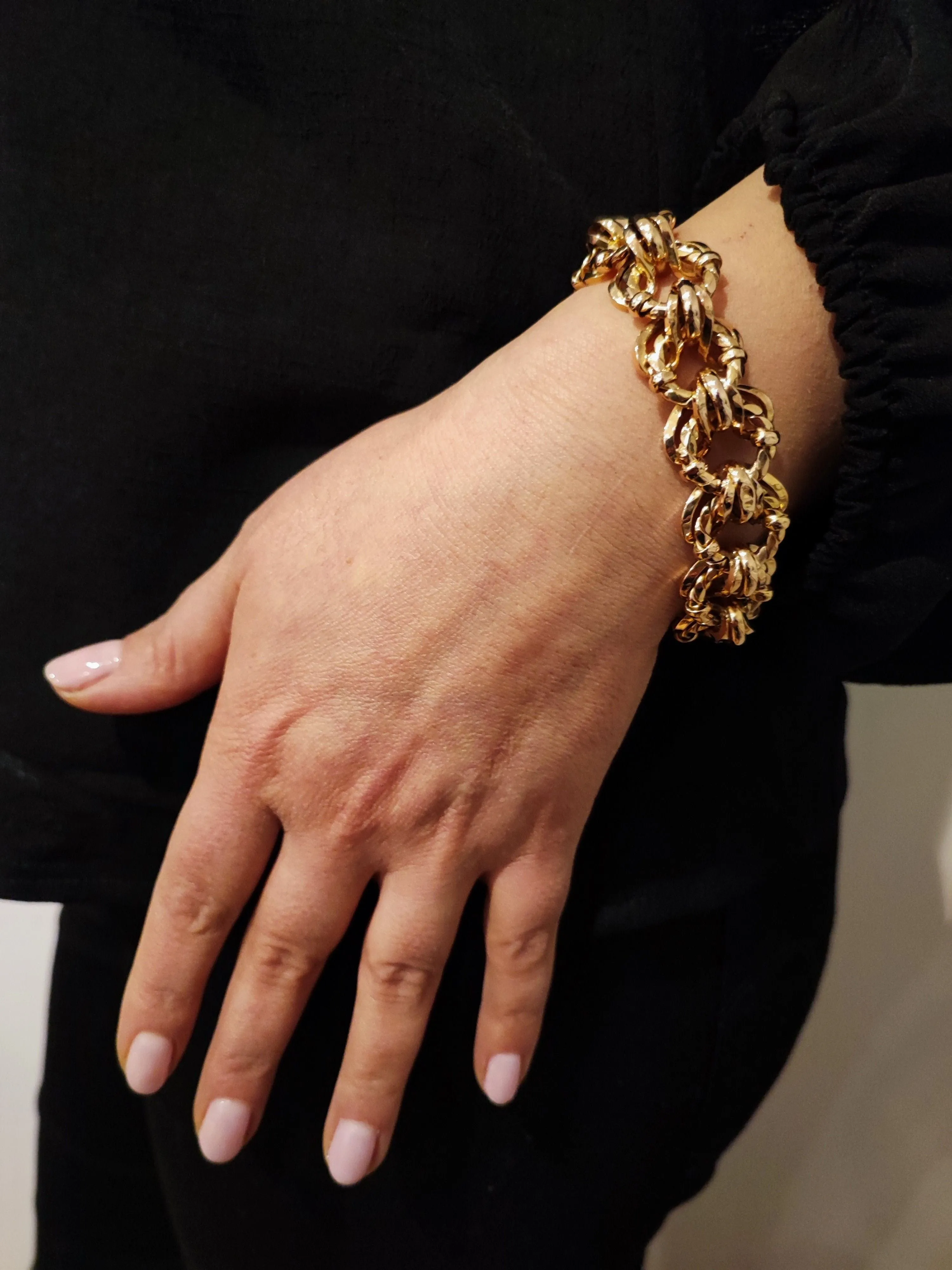 Bracelet or rose maille américaine sold by 58 Facettes product image thumbnail 2