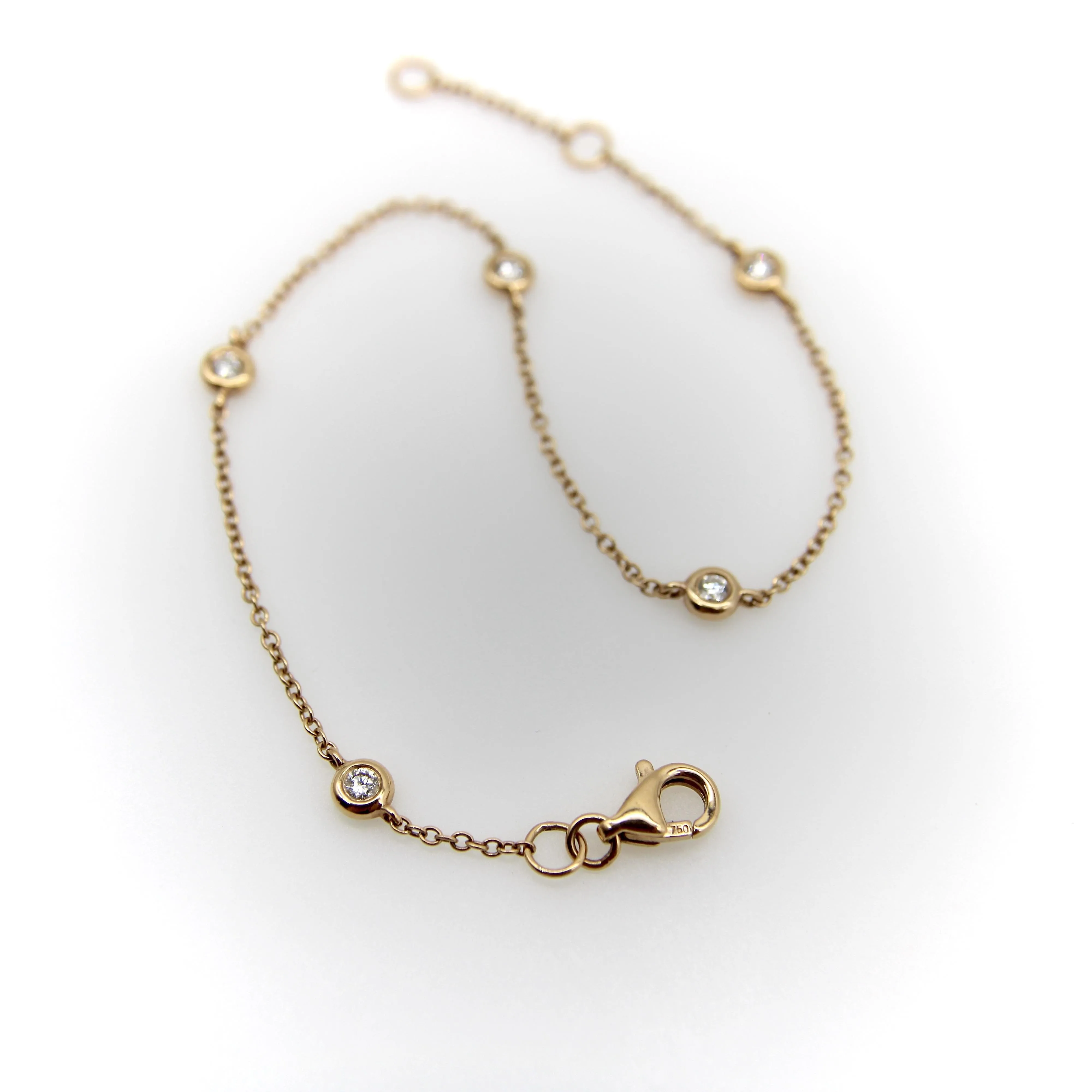 Bracelet vintage en or 18 carats avec diamants au mètre sold by 58 Facettes product image thumbnail 5