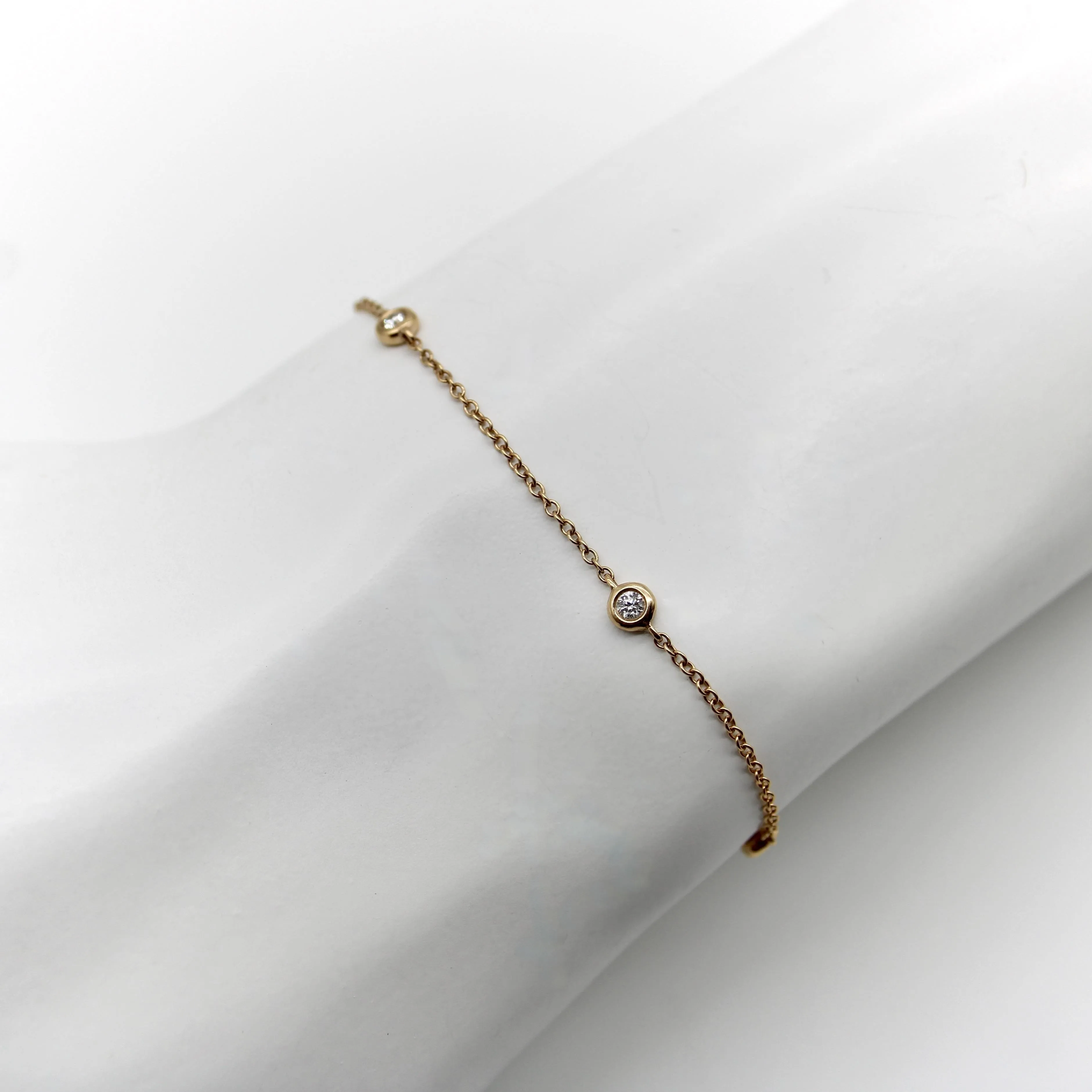 Bracelet vintage en or 18 carats avec diamants au mètre sold by 58 Facettes product image thumbnail 3