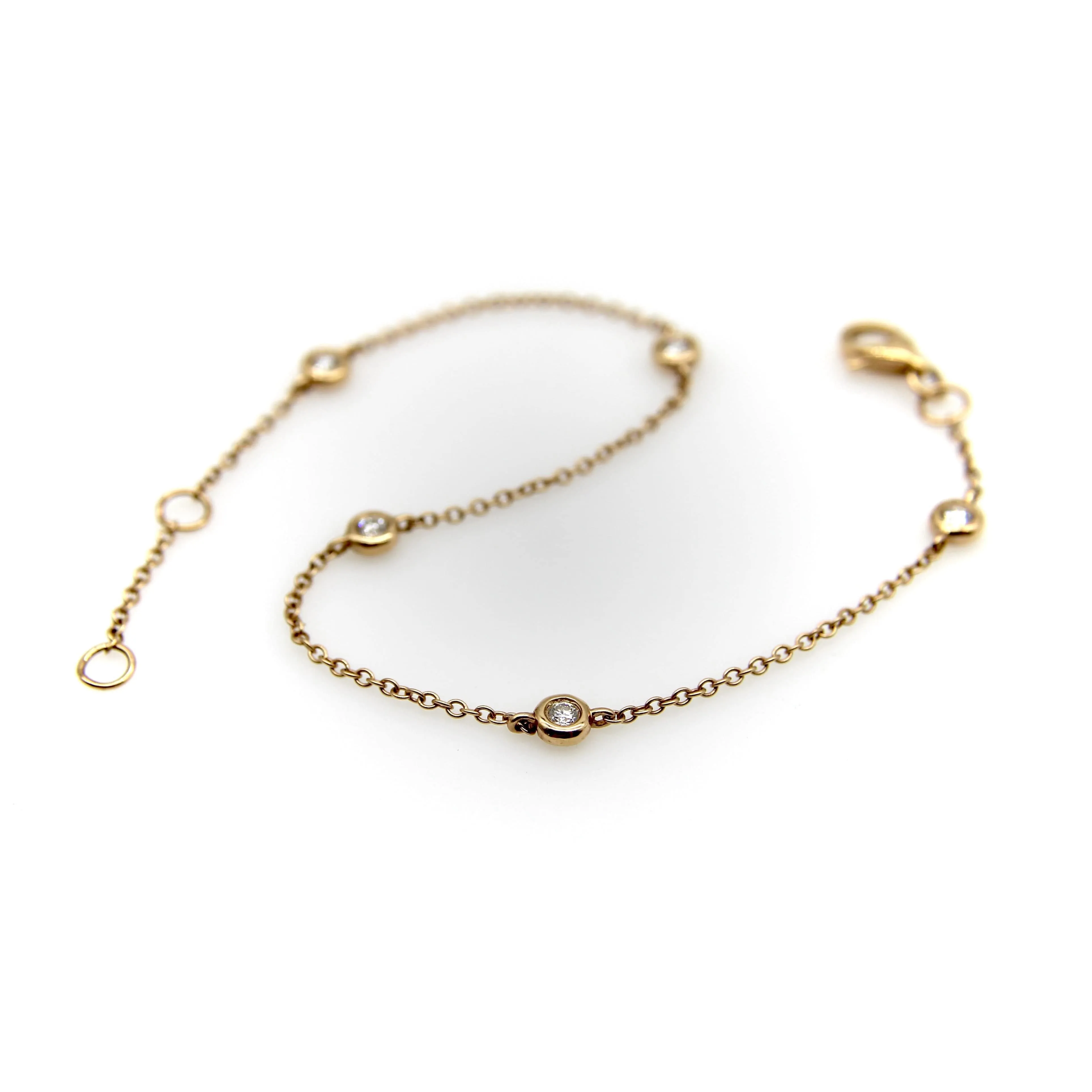 Bracelet vintage en or 18 carats avec diamants au mètre sold by 58 Facettes product image thumbnail 4