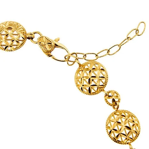 Bracelet créoles ajourées en or jaune sold by 58 Facettes product image thumbnail 5