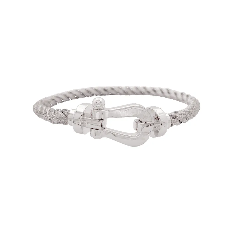Bracelet Fred, "Force 10", or blanc, acier. sold by 58 Facettes