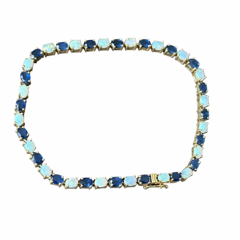 Bracelet saphirs opales or jaune sold by 58 Facettes