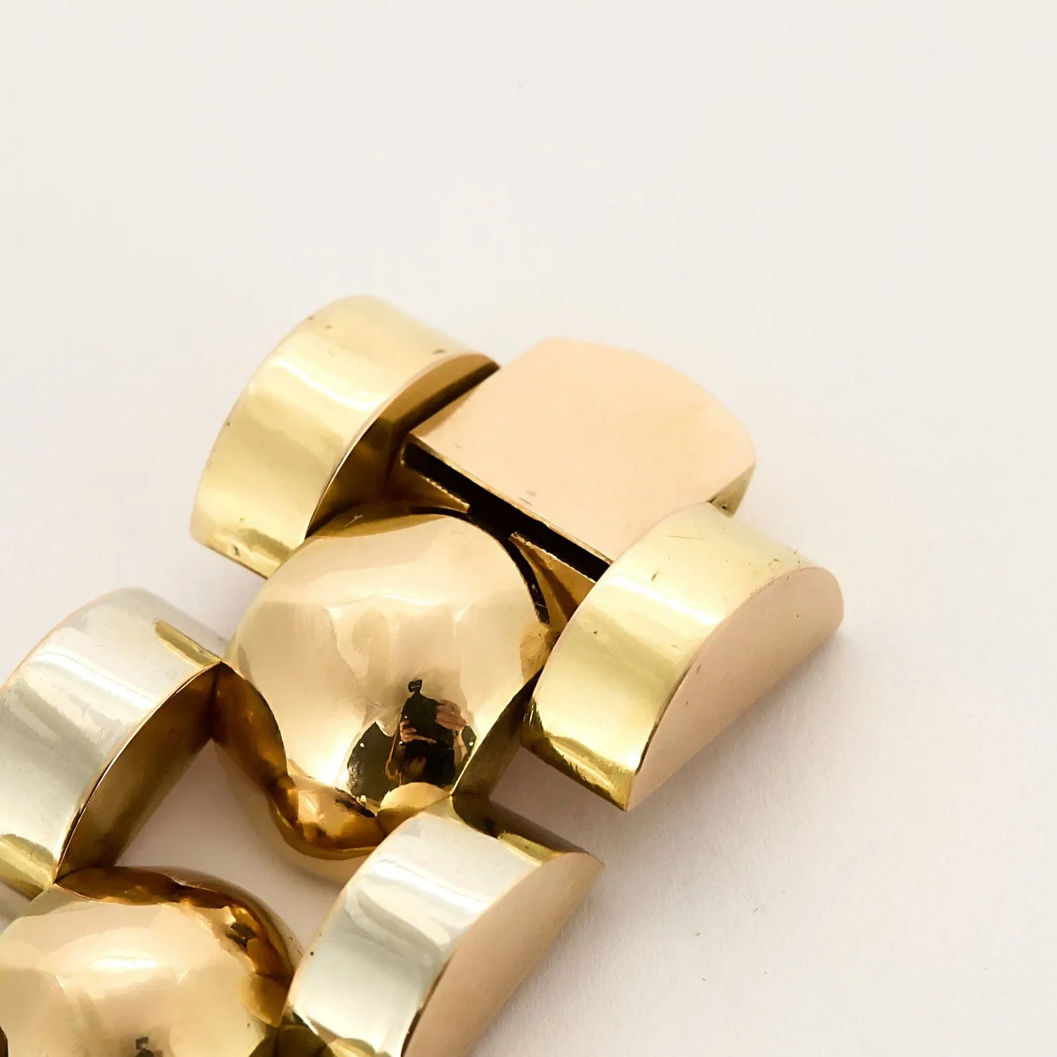 Bracelet TanK en Or jaune, blanc et rose sold by 58 Facettes product image thumbnail 5