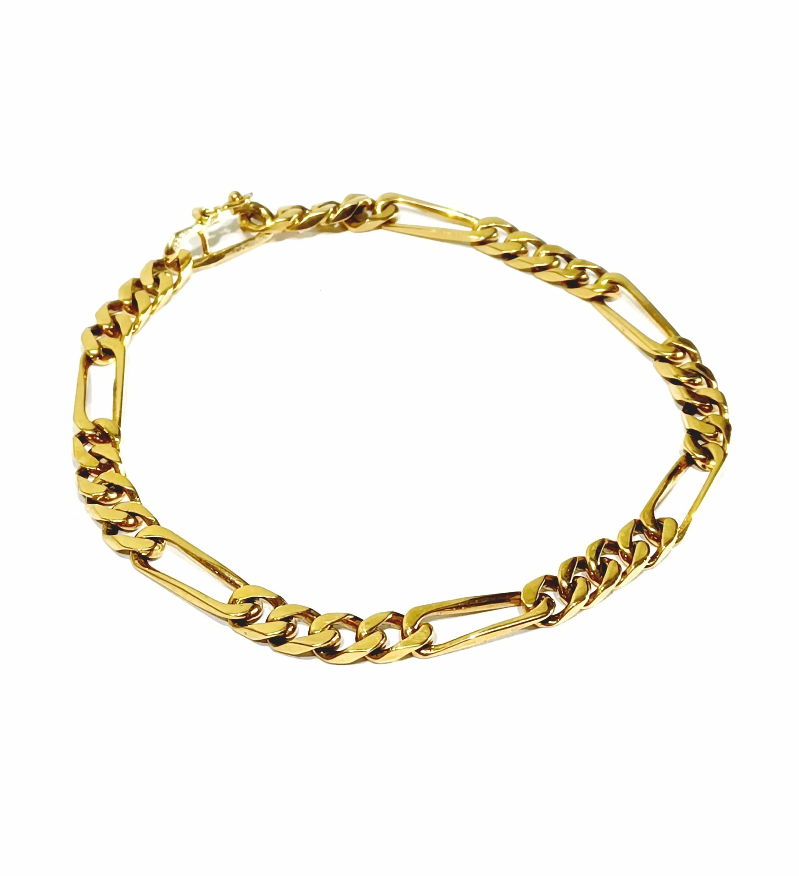 Bracelet En Or Rose Mailles Figaro sold by 58 Facettes product image thumbnail 5