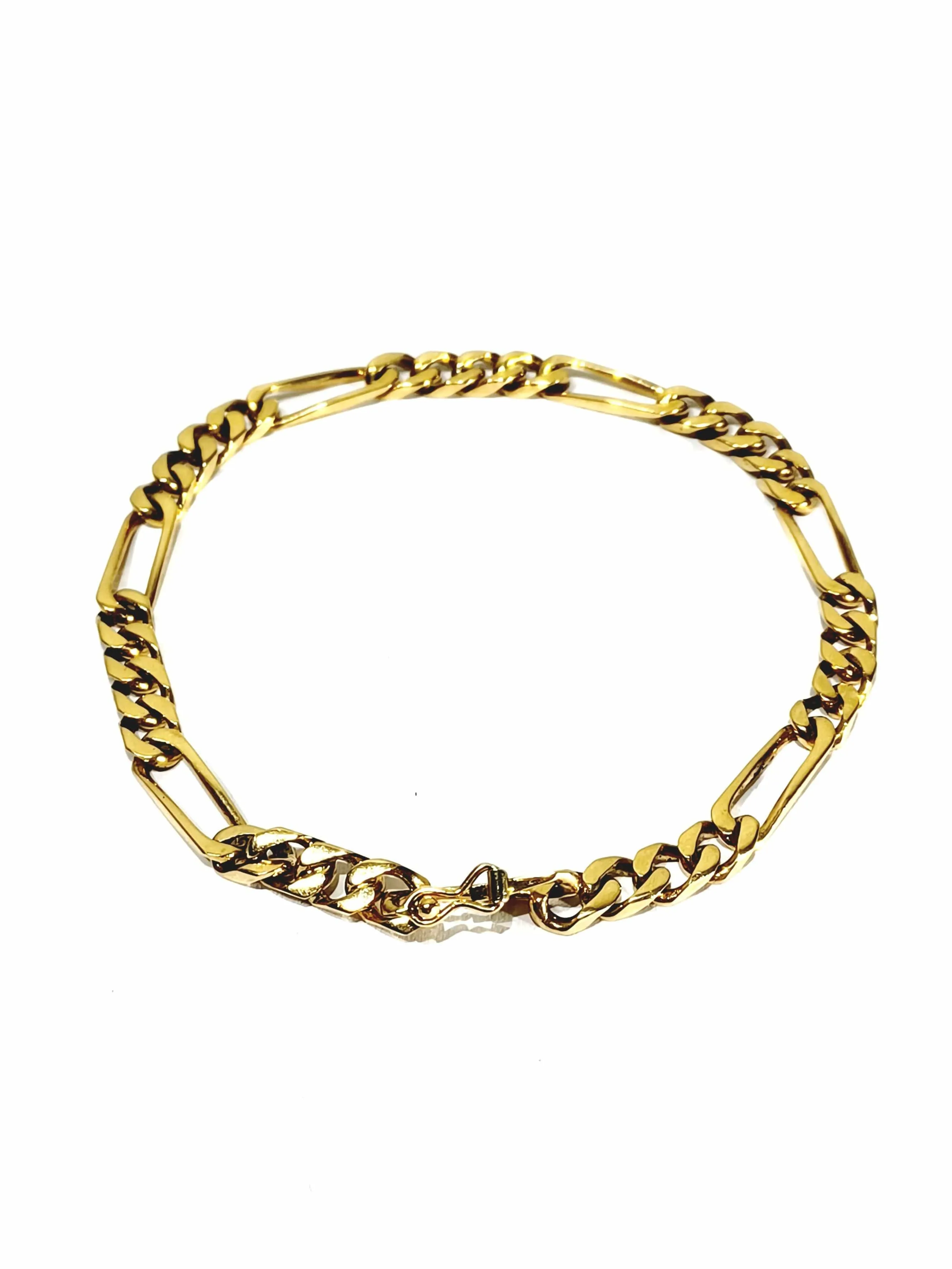 Bracelet En Or Rose Mailles Figaro sold by 58 Facettes