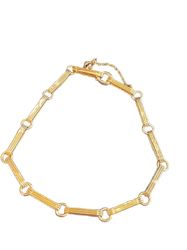 CHAUMET - Bracelet vintage maille jaseron en or jaune sold by 58 Facettes