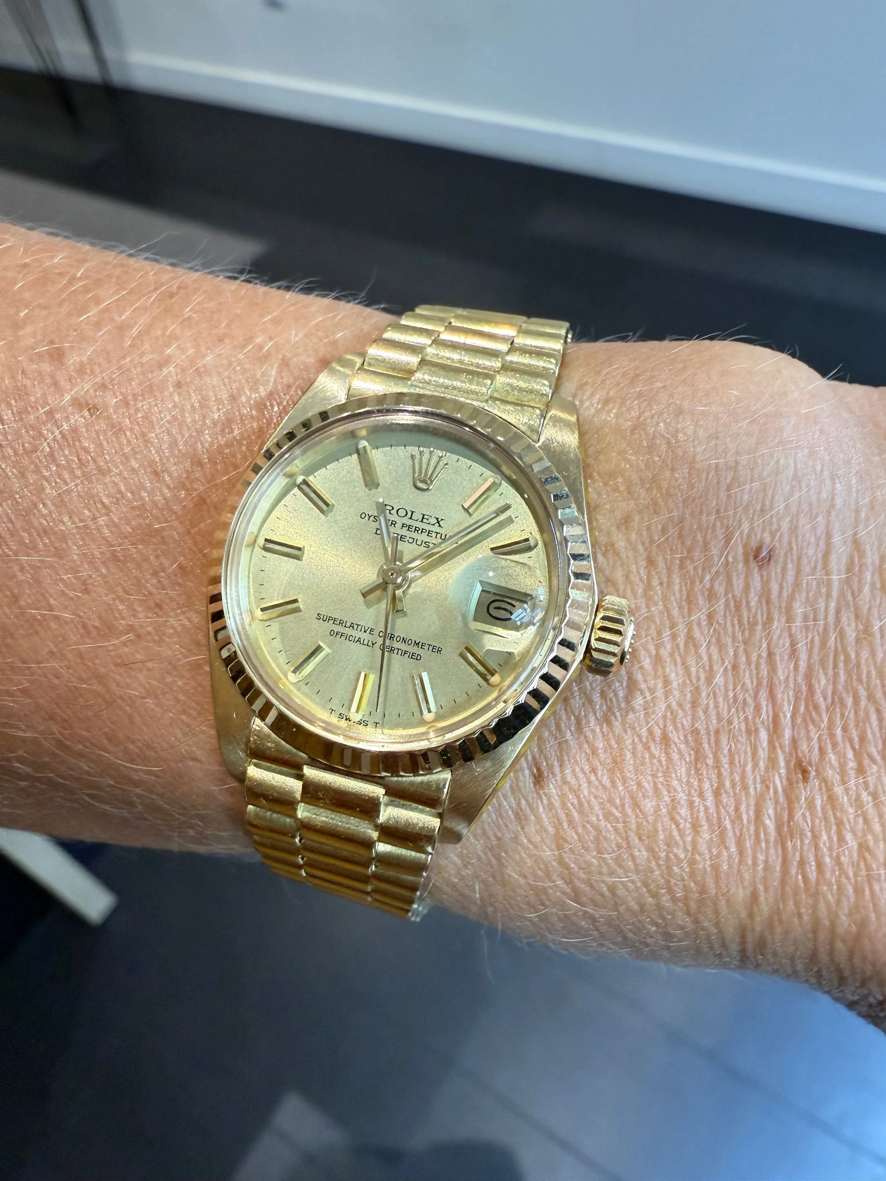 ROLEX - Montre Date Just - Or Jaune - 26 mm sold by 58 Facettes product image thumbnail 3