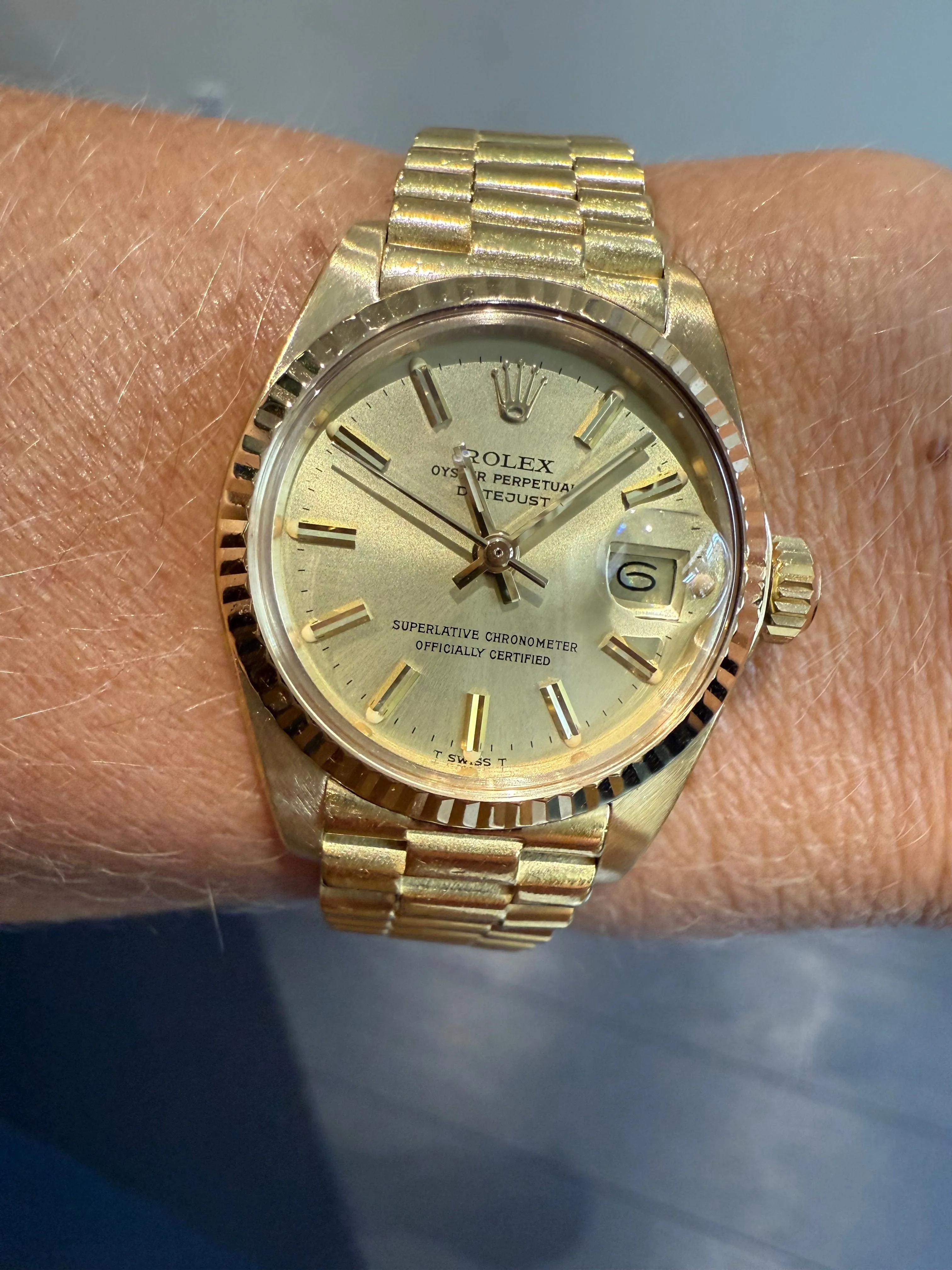 ROLEX - Montre Date Just - Or Jaune - 26 mm sold by 58 Facettes product image thumbnail 4