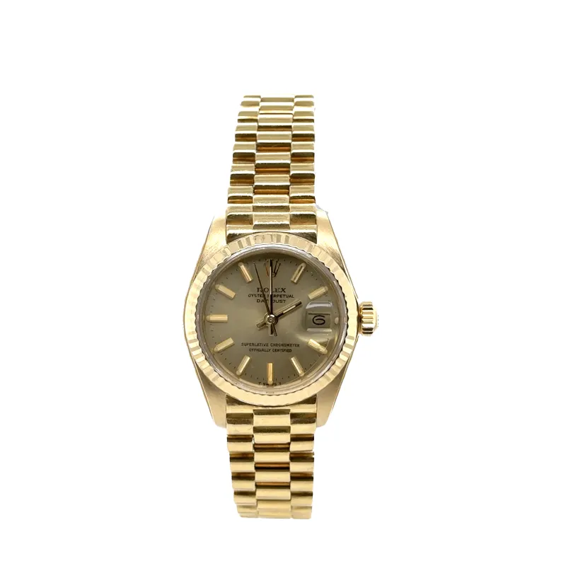 ROLEX - Montre Date Just - Or Jaune - 26 mm sold by 58 Facettes