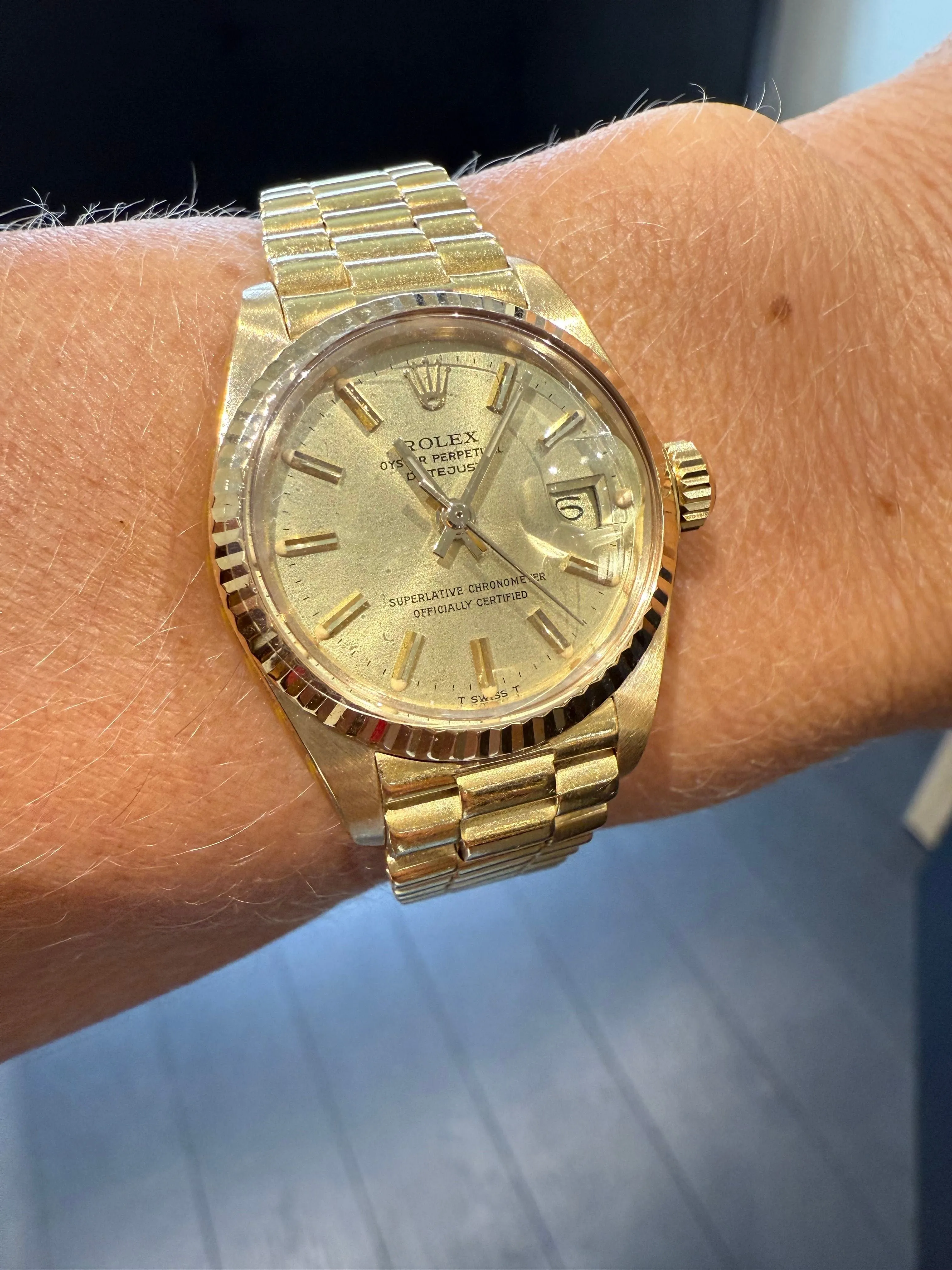 ROLEX - Montre Date Just - Or Jaune - 26 mm sold by 58 Facettes product image thumbnail 2