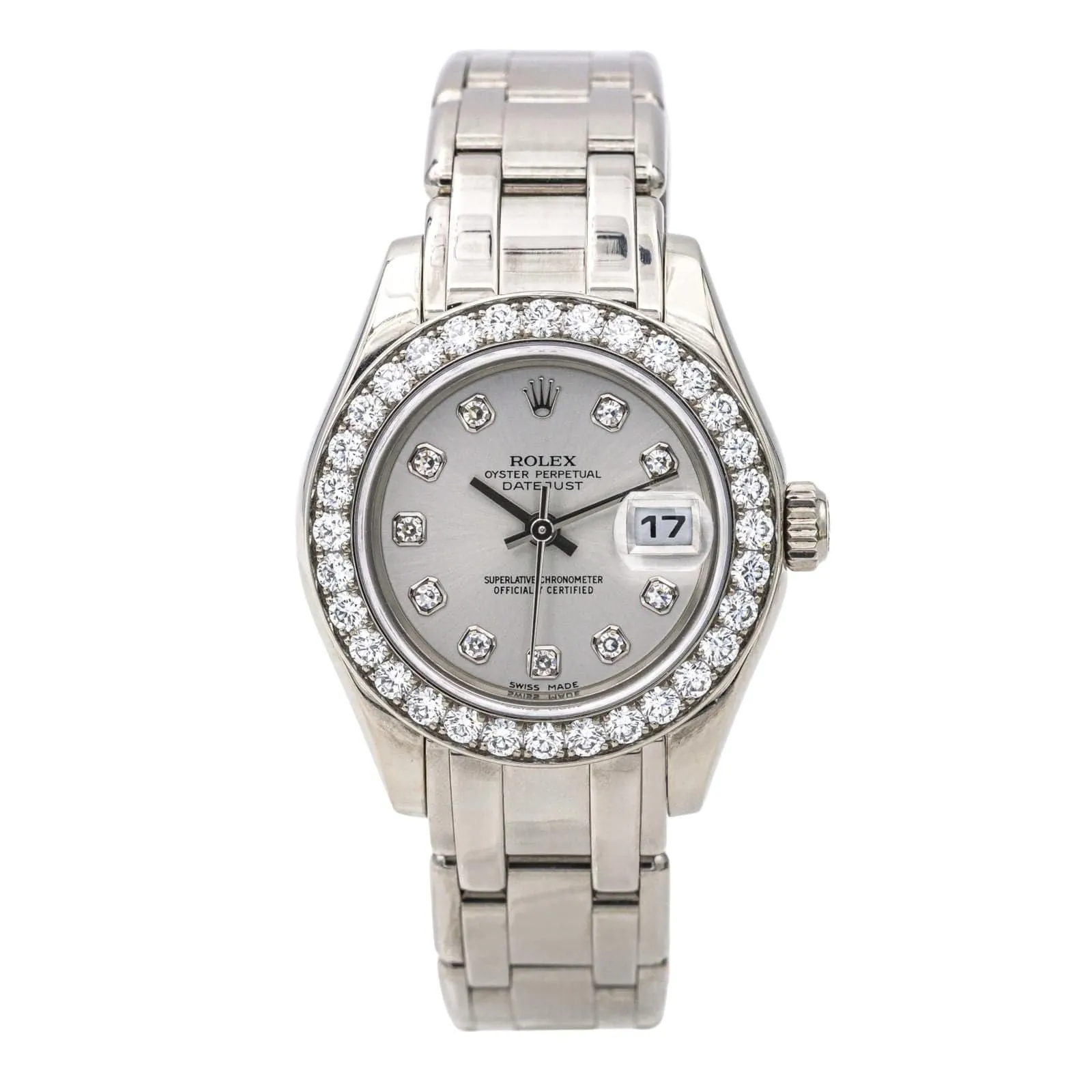 Montre Rolex Lady-Datejust Pearl Master Or blanc Diamant sold by 58 Facettes
