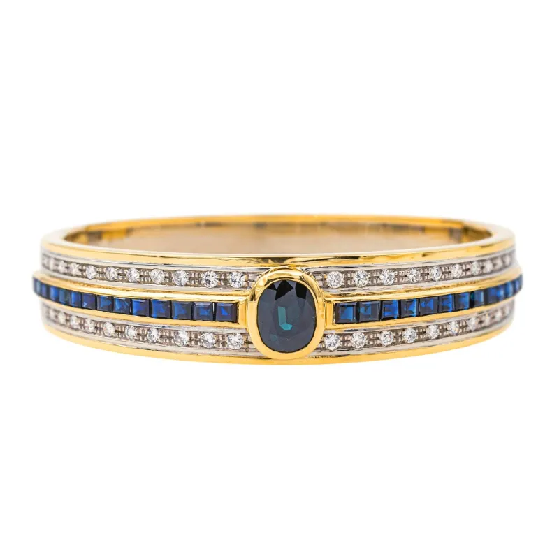 Bracelet  Or jaune Saphir, Diamant sold by 58 Facettes