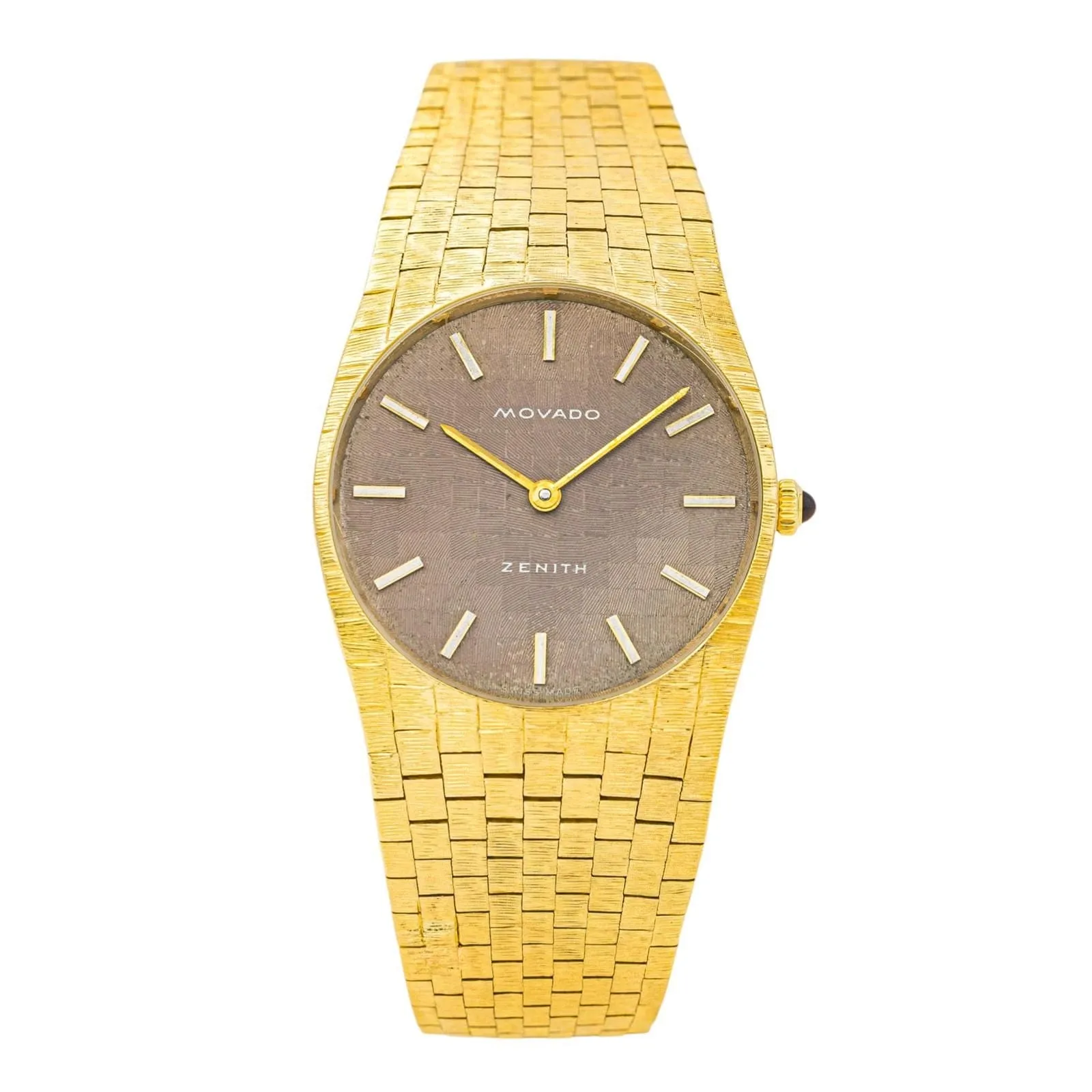 Zenith/Movado - Montre en or jaune 18 carats œil de tigre sold by 58 Facettes