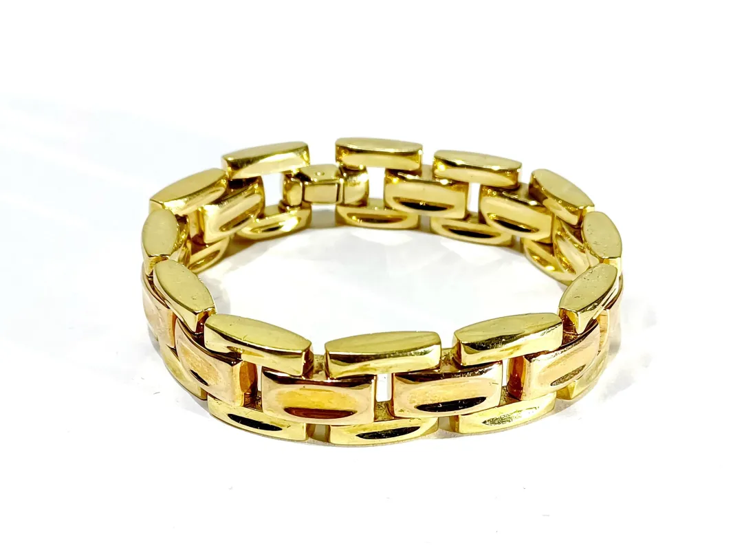 Bracelet réversible en or rose et or jaune 18 carats made by 58 Facettes