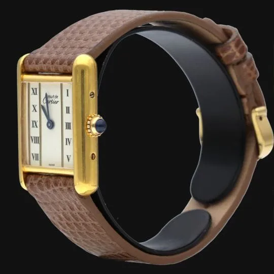 Cartier Tank Vermeil - Montre femme quartz plaqué or sold by 58 Facettes product image thumbnail 3