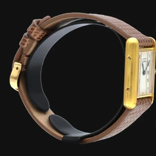 Cartier Tank Vermeil - Montre femme quartz plaqué or sold by 58 Facettes product image thumbnail 5