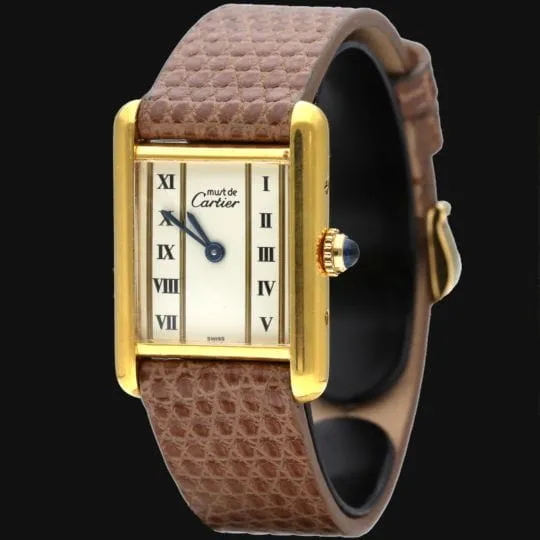 Cartier Tank Vermeil - Montre femme quartz plaqué or sold by 58 Facettes product image thumbnail 2
