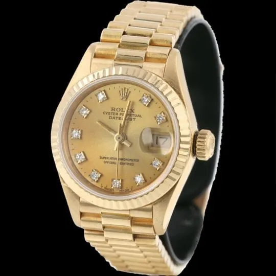 Rolex Datejust - Montre Lady 26 mm en or jaune avec diamants sold by 58 Facettes product image thumbnail 2