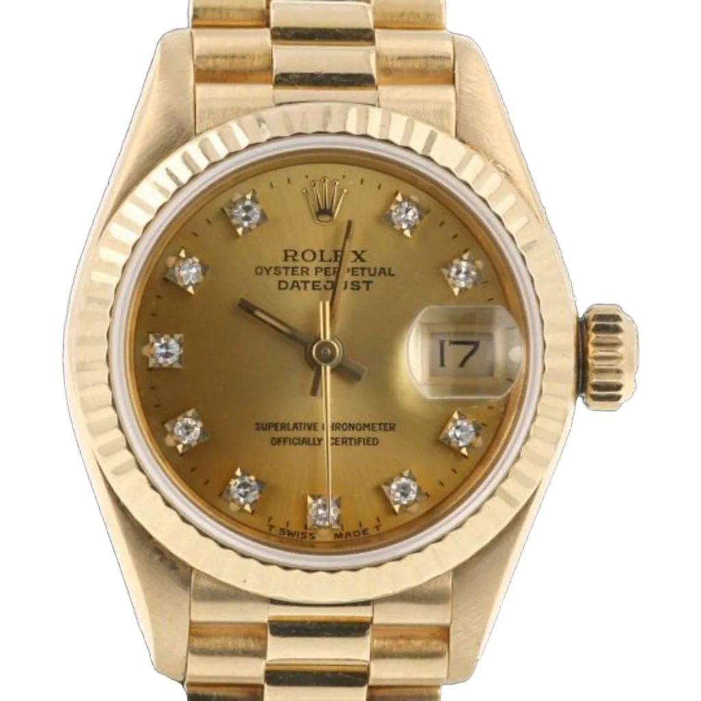 Rolex Datejust - Montre Lady 26 mm en or jaune avec diamants sold by 58 Facettes