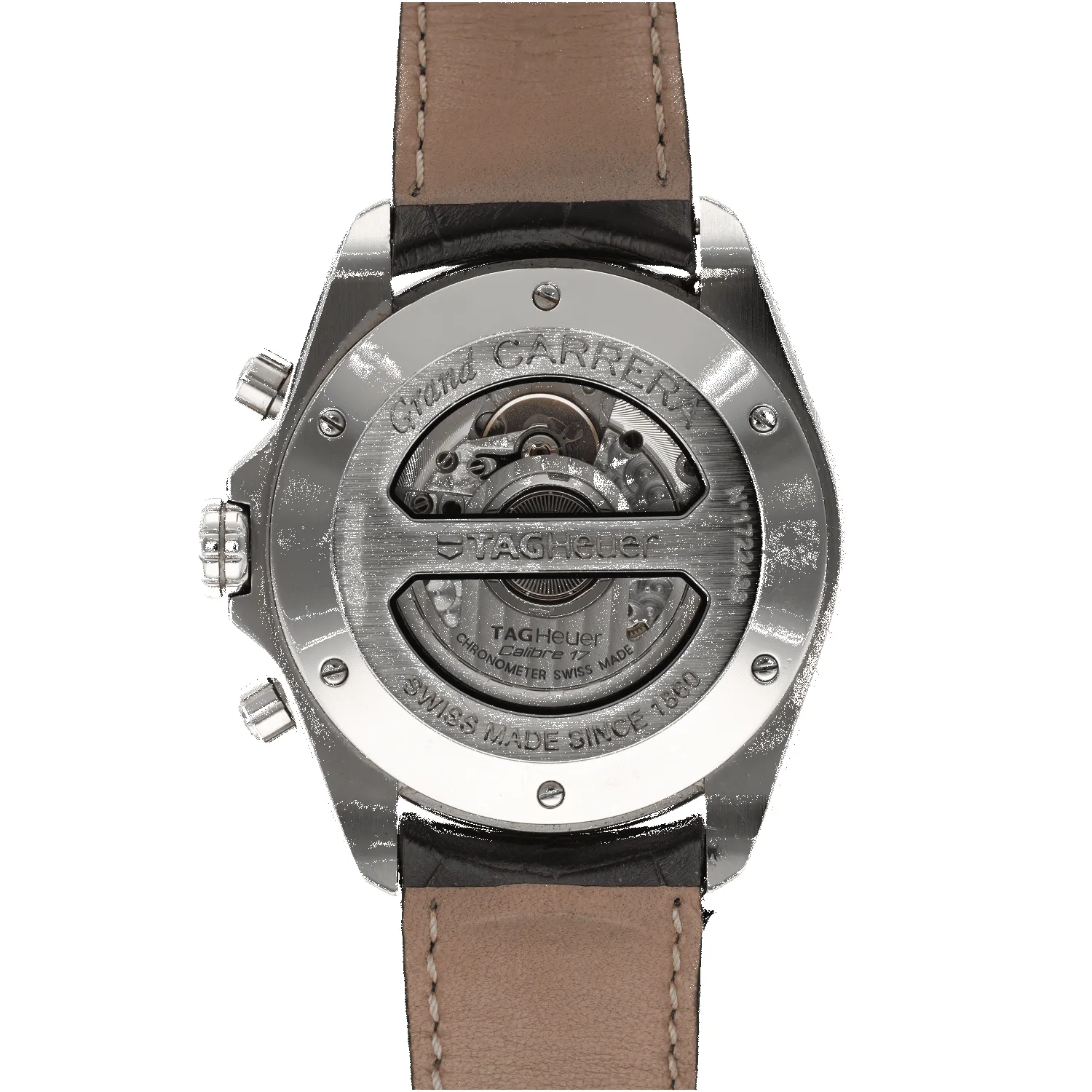 Montre TAG Heuer Grand Carrera en acier - 43 mm - Ref. CAV511B - Vers 2010 - Avec boite dorigine sold by 58 Facettes product image thumbnail 3