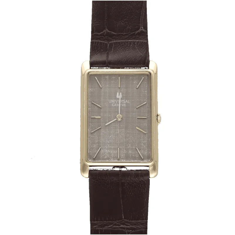 Montre Universal Geneve Rectangulaire pour Homme - Or jaune 18k - Vers 1975 - Calibre 1/42 - Ref. 142200 sold by 58 Facettes