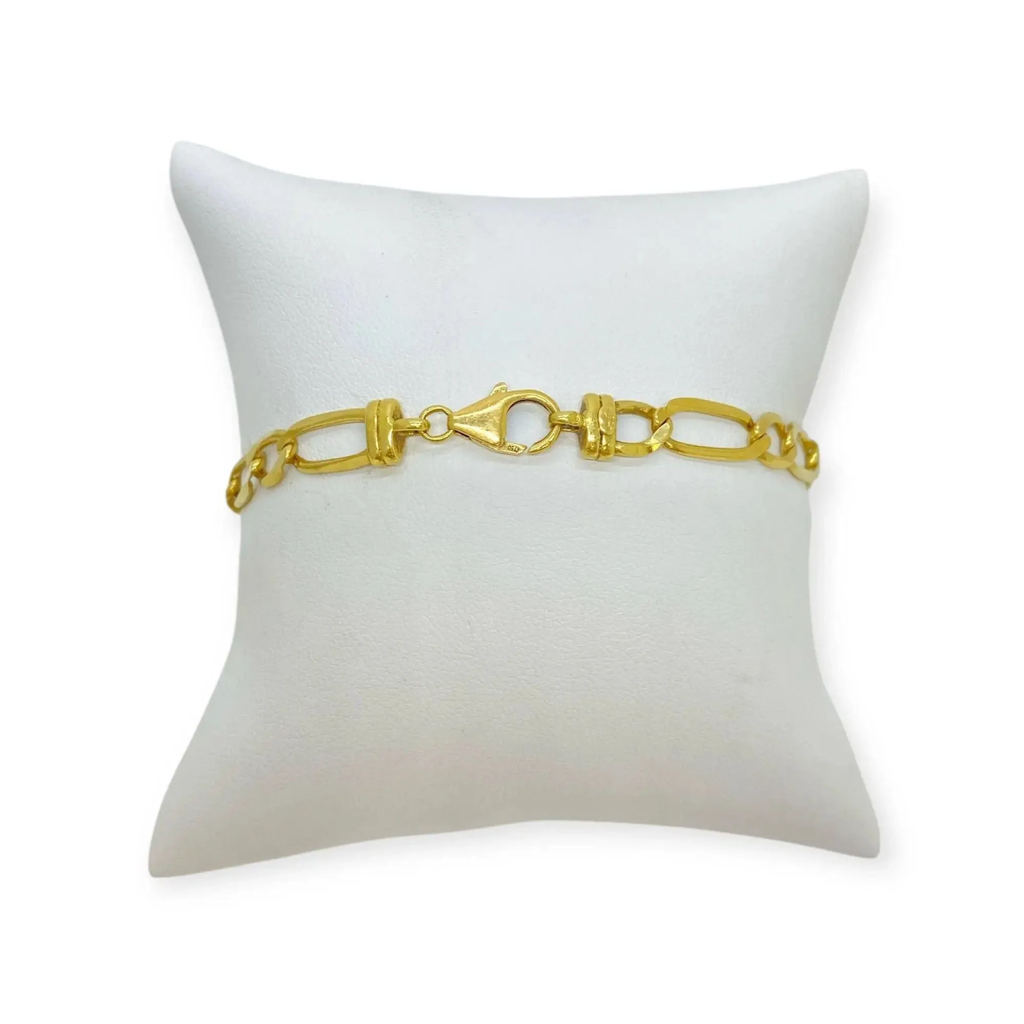 Bracelet maille figaro en or jaune sold by 58 Facettes product image thumbnail 4