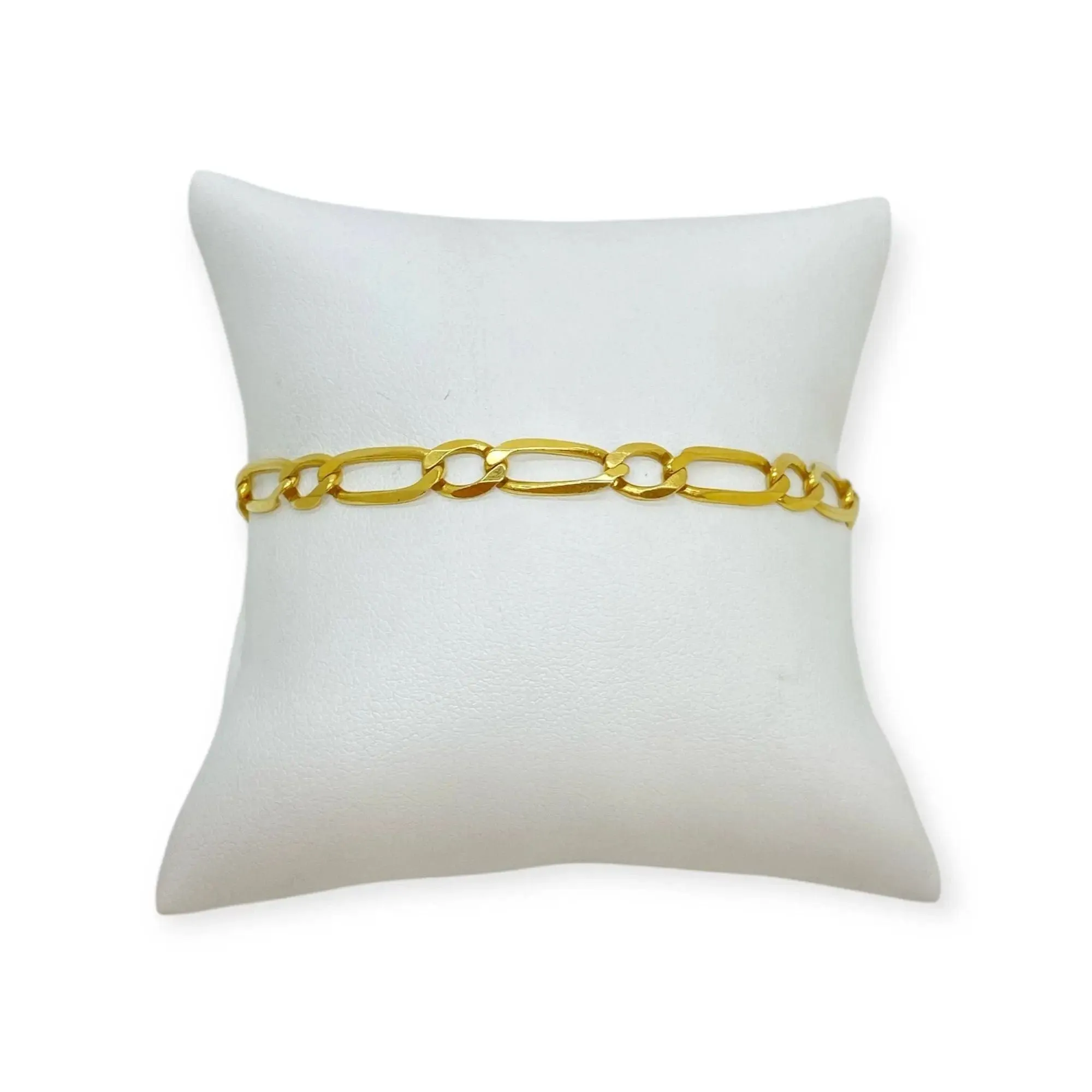 Bracelet maille figaro en or jaune sold by 58 Facettes product image thumbnail 5