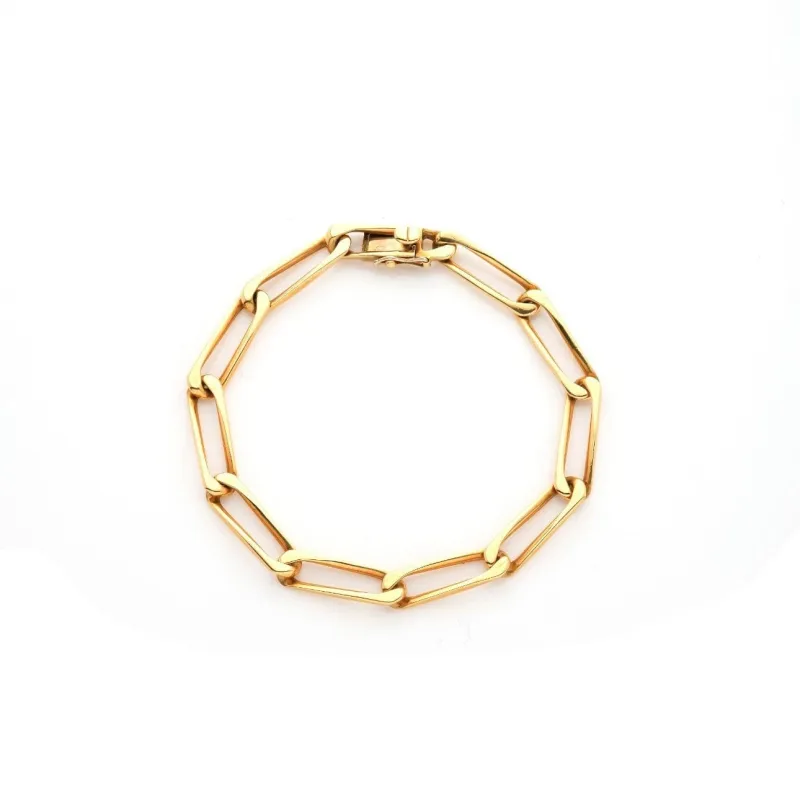 CARTIER Bracelet gourmette en or jaune. sold by 58 Facettes