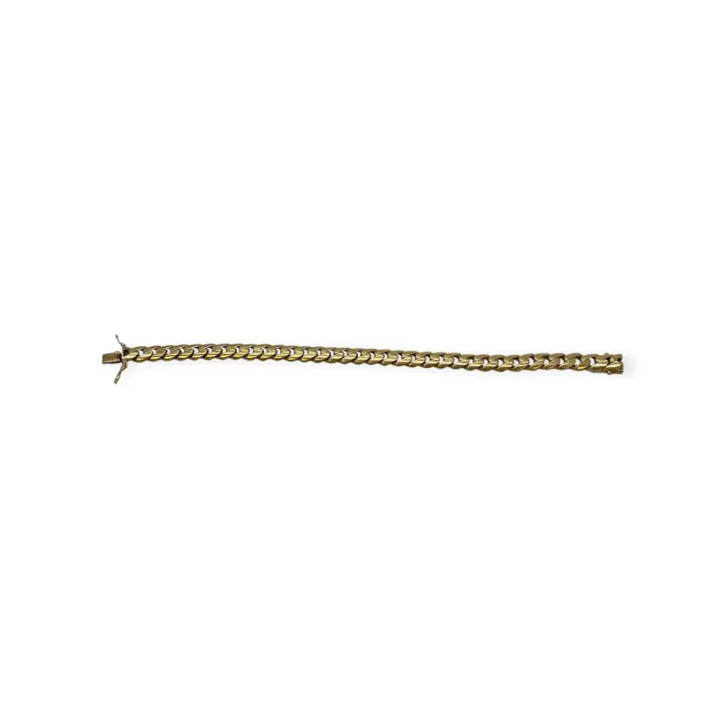 Bracelet or jaune maille gourmette épaisse sold by 58 Facettes