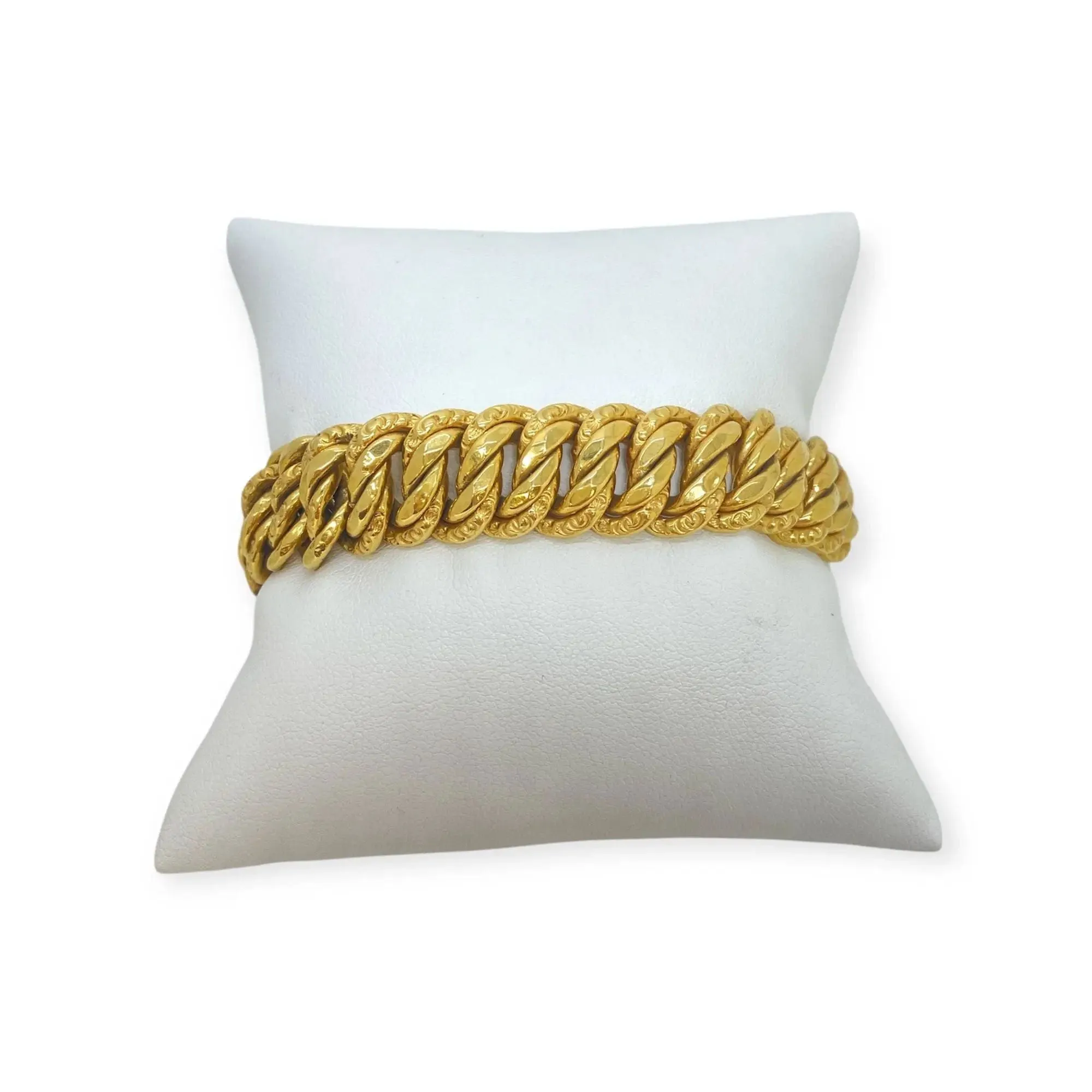 Bracelet or jaune maille américaine sold by 58 Facettes