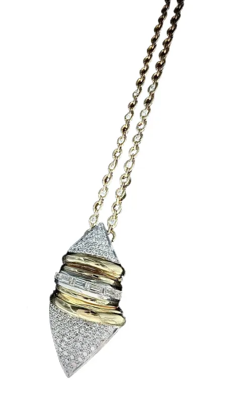 Pendentif en or jaune serti de 4 carats de brillants sold by 58 Facettes