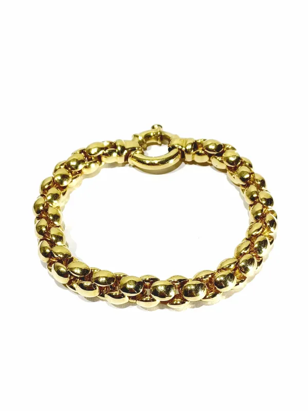 Bracelet or jaune et saphir sold by 58 Facettes