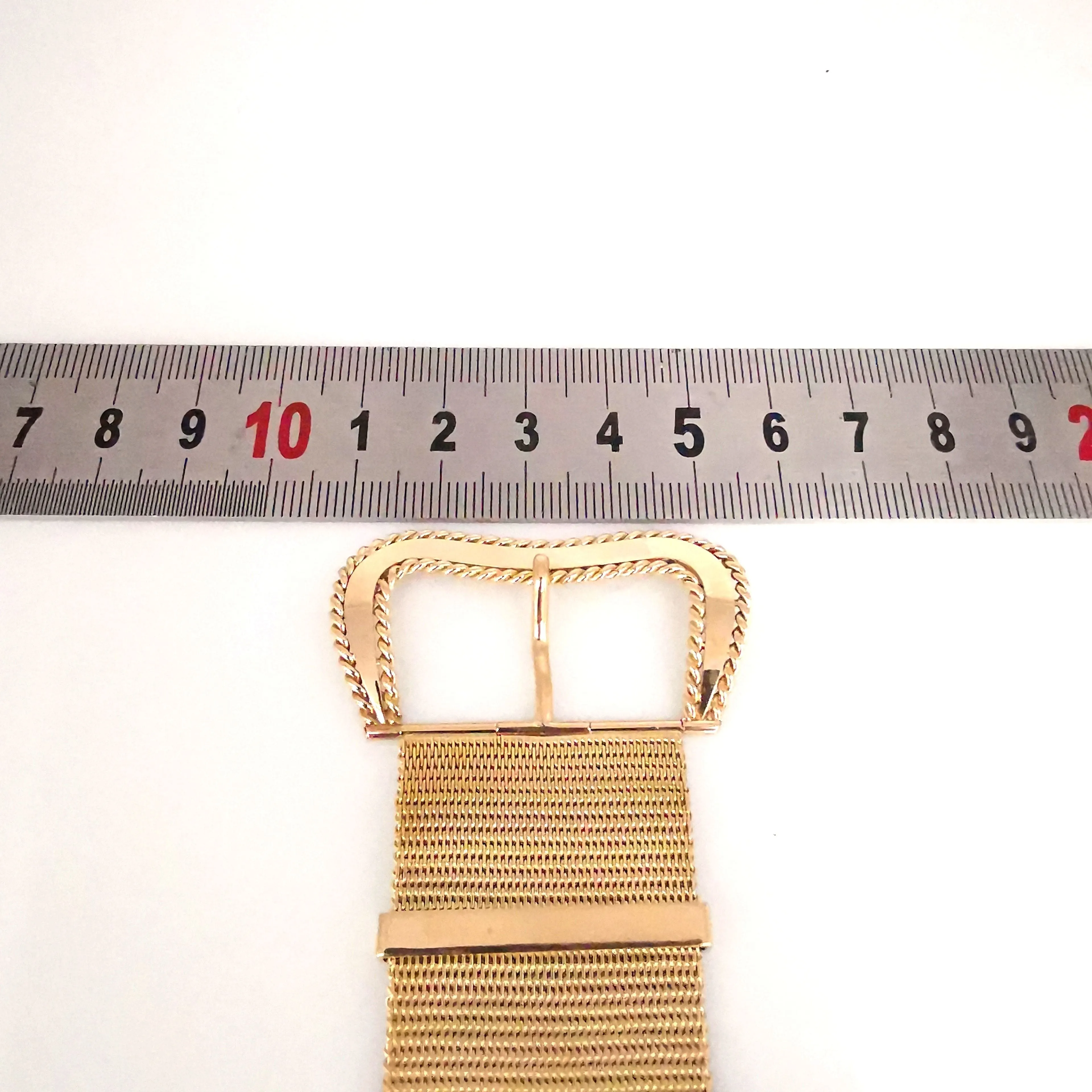 Bracelet vintage italien à boucle, or jaune et or rose sold by 58 Facettes product image thumbnail 4