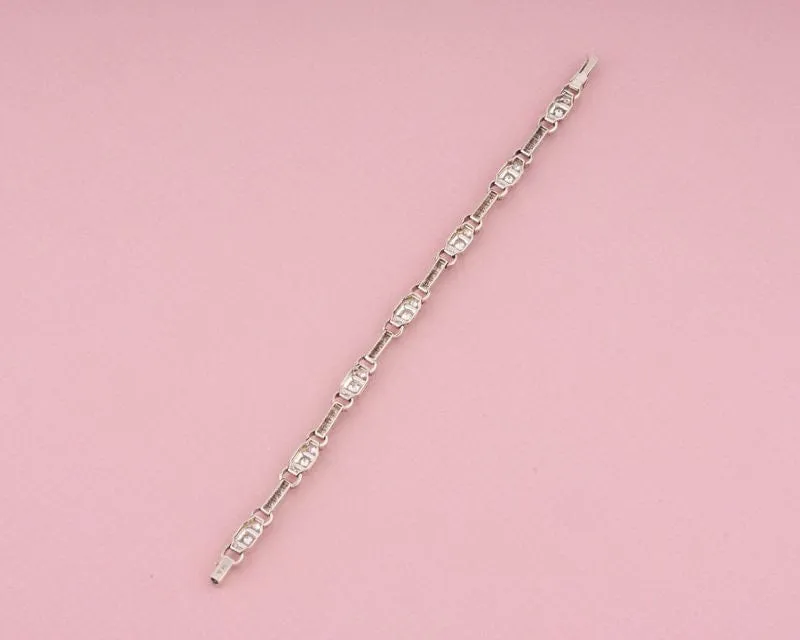 Bracelet Art Déco diamants sold by 58 Facettes product image thumbnail 5
