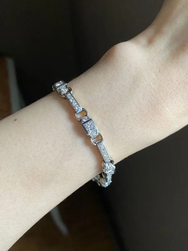 Bracelet Art Déco diamants sold by 58 Facettes product image thumbnail 2