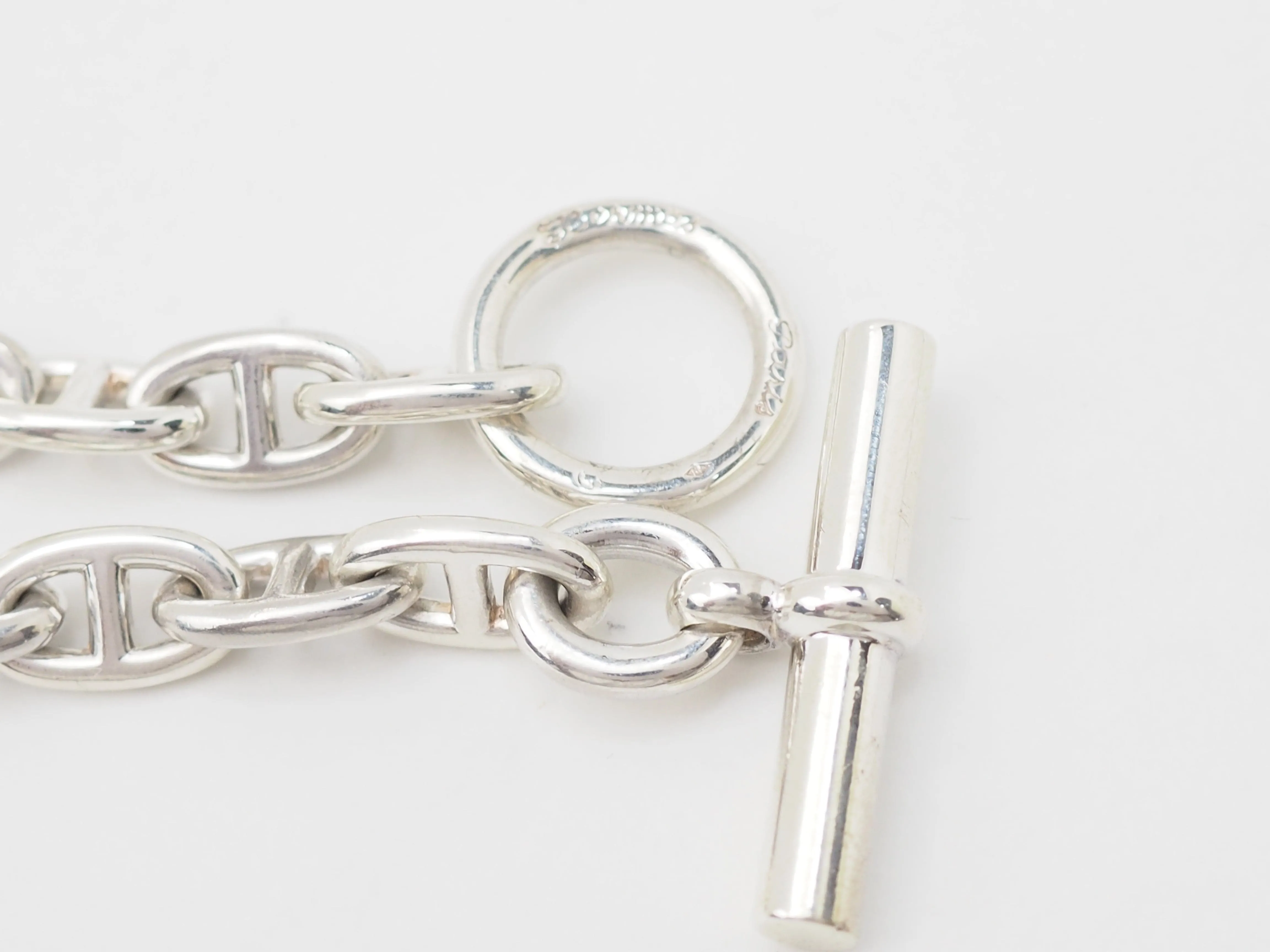 Bracelet Hermès vintage maille marine en argent sold by 58 Facettes product image thumbnail 4