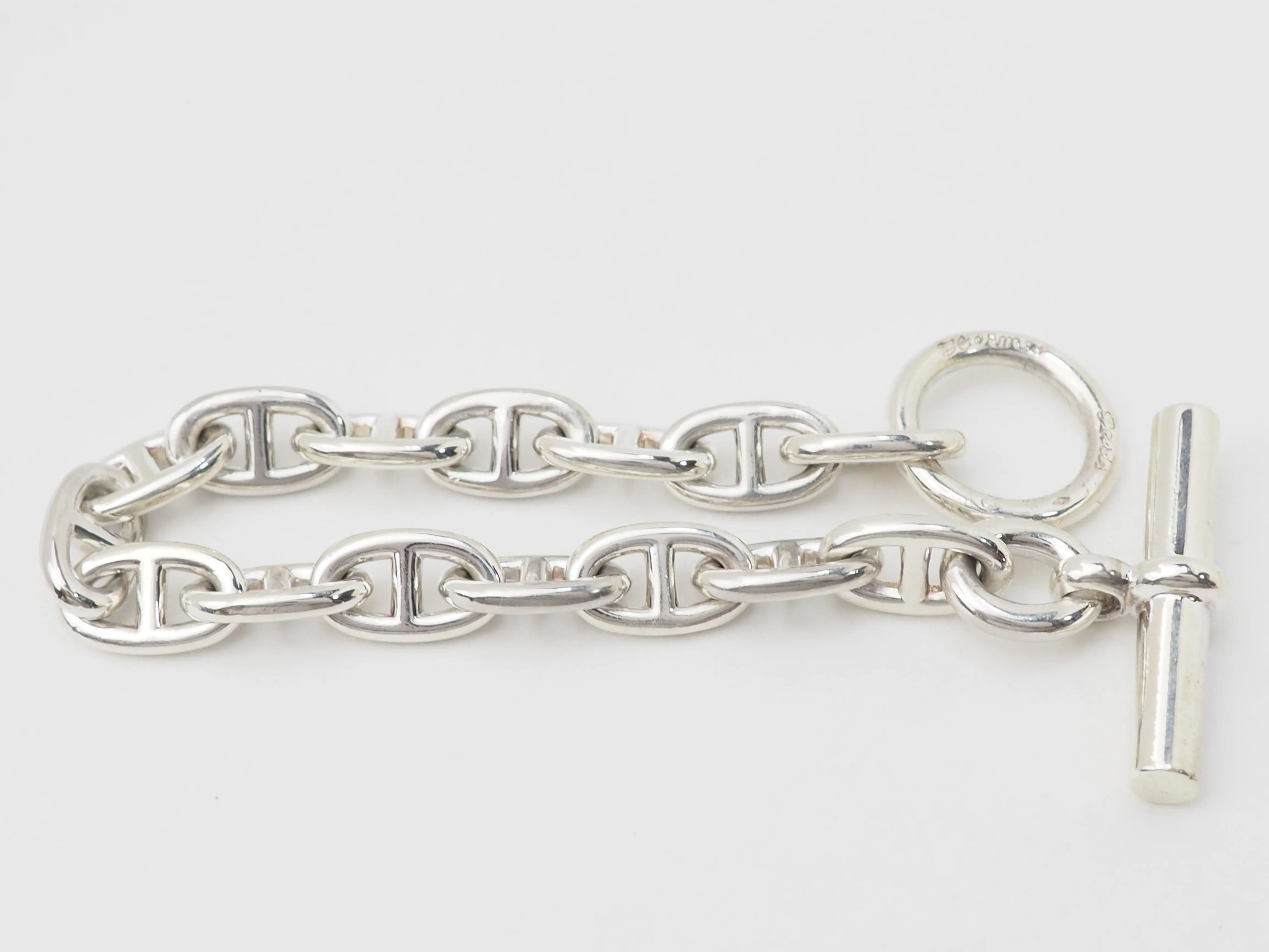 Bracelet Hermès vintage maille marine en argent sold by 58 Facettes product image thumbnail 3