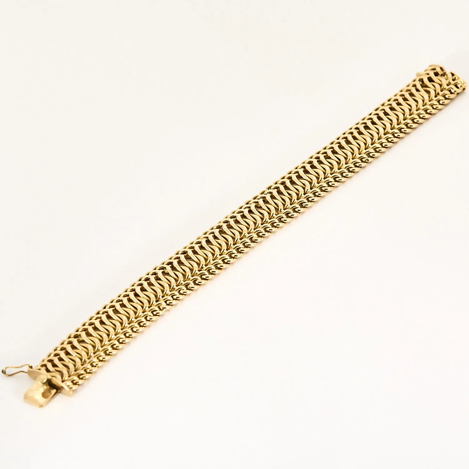 Bracelet maille tressée or jaune sold by 58 Facettes product image thumbnail 3