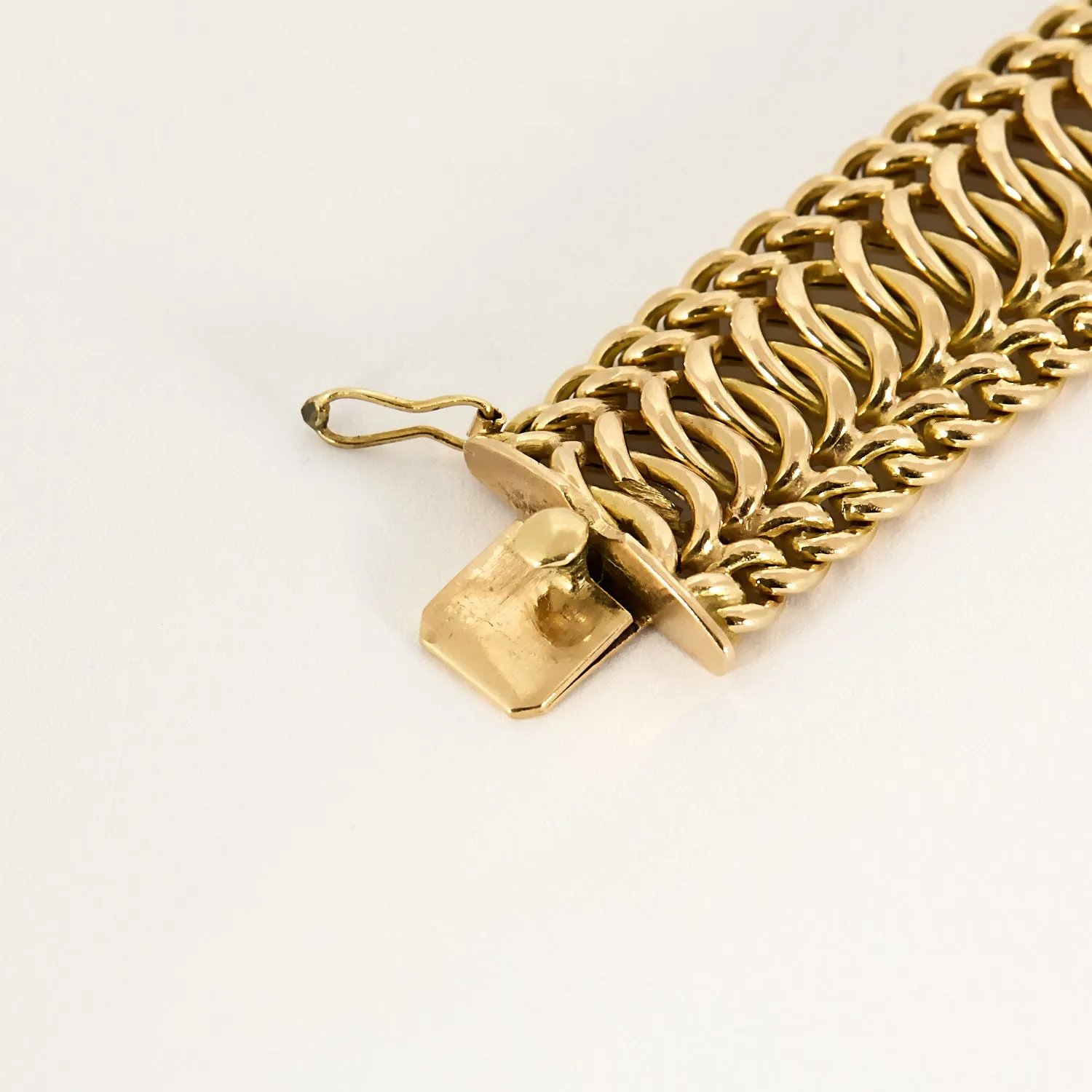 Bracelet maille tressée or jaune sold by 58 Facettes product image thumbnail 4