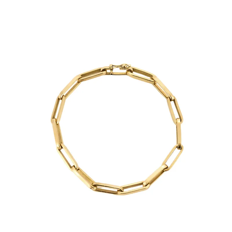 Bracelet en or jaune, maille forçat sold by 58 Facettes