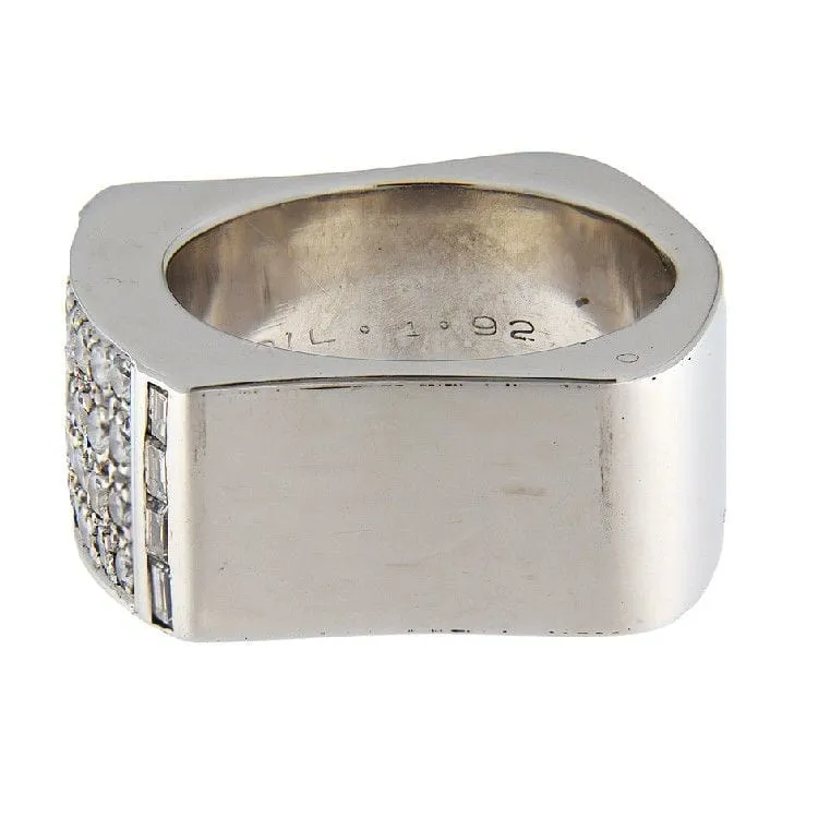 Bague en or blanc avec diamants de 1,73 ct sold by 58 Facettes product image thumbnail 2