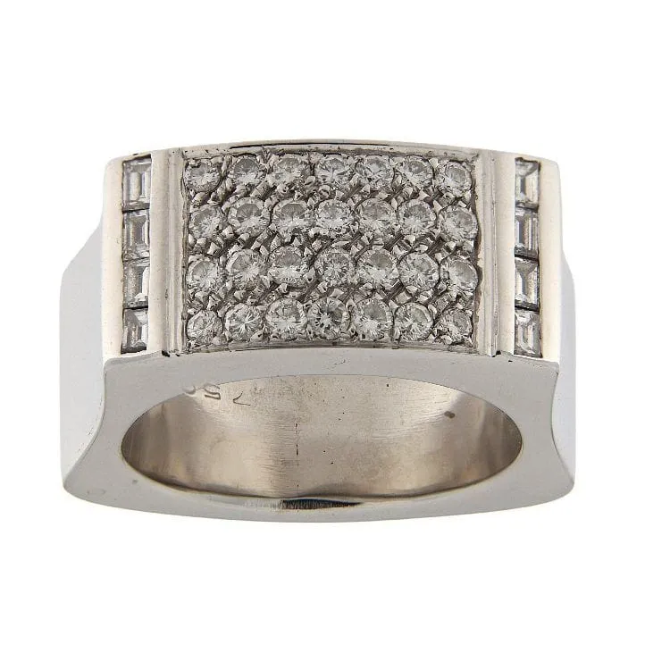 Bague en or blanc avec diamants de 1,73 ct sold by 58 Facettes