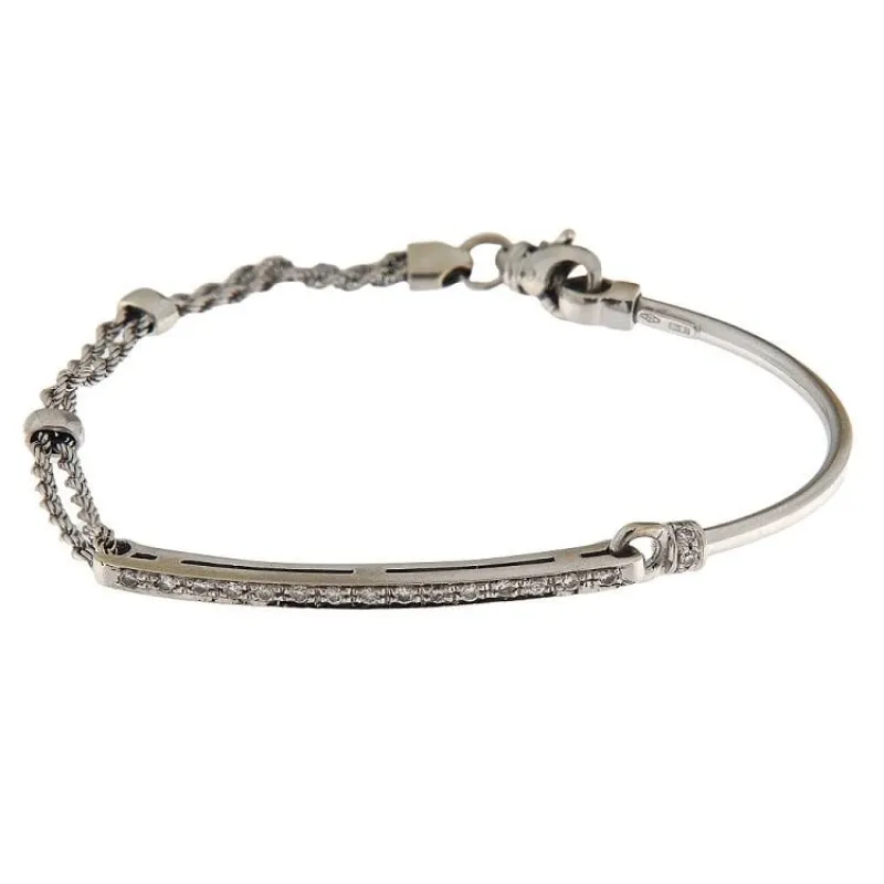 Bracelet en or blanc avec diamants de 0,23 ct sold by 58 Facettes