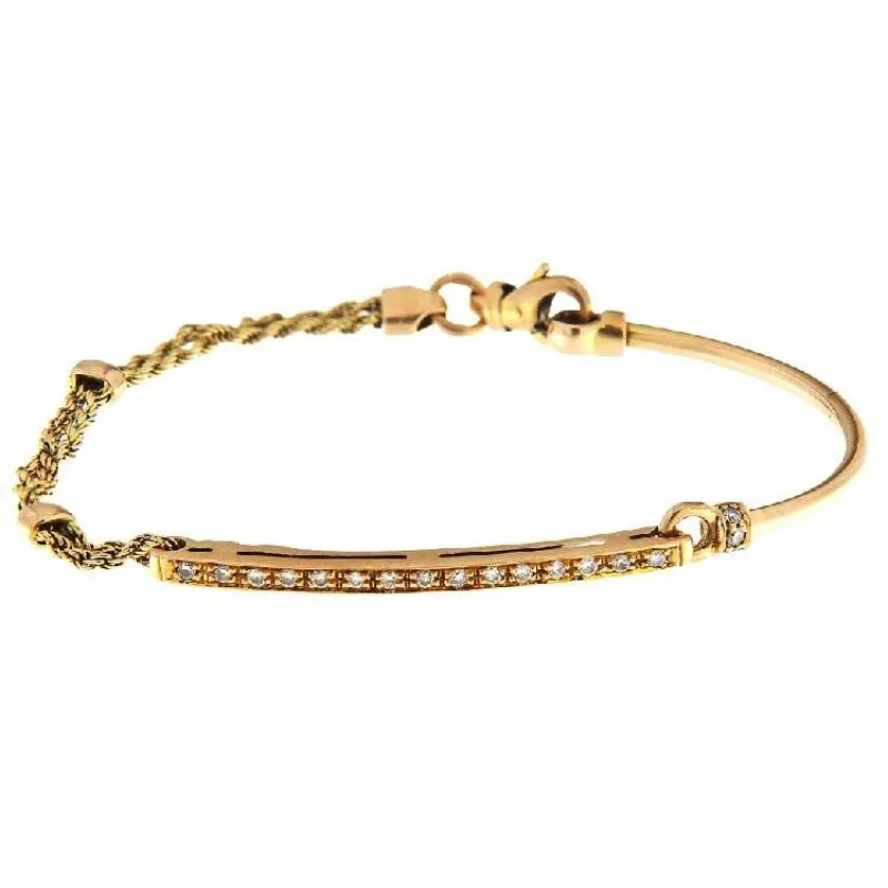 Bracelet en or rose avec diamants de 0,19 ct sold by 58 Facettes