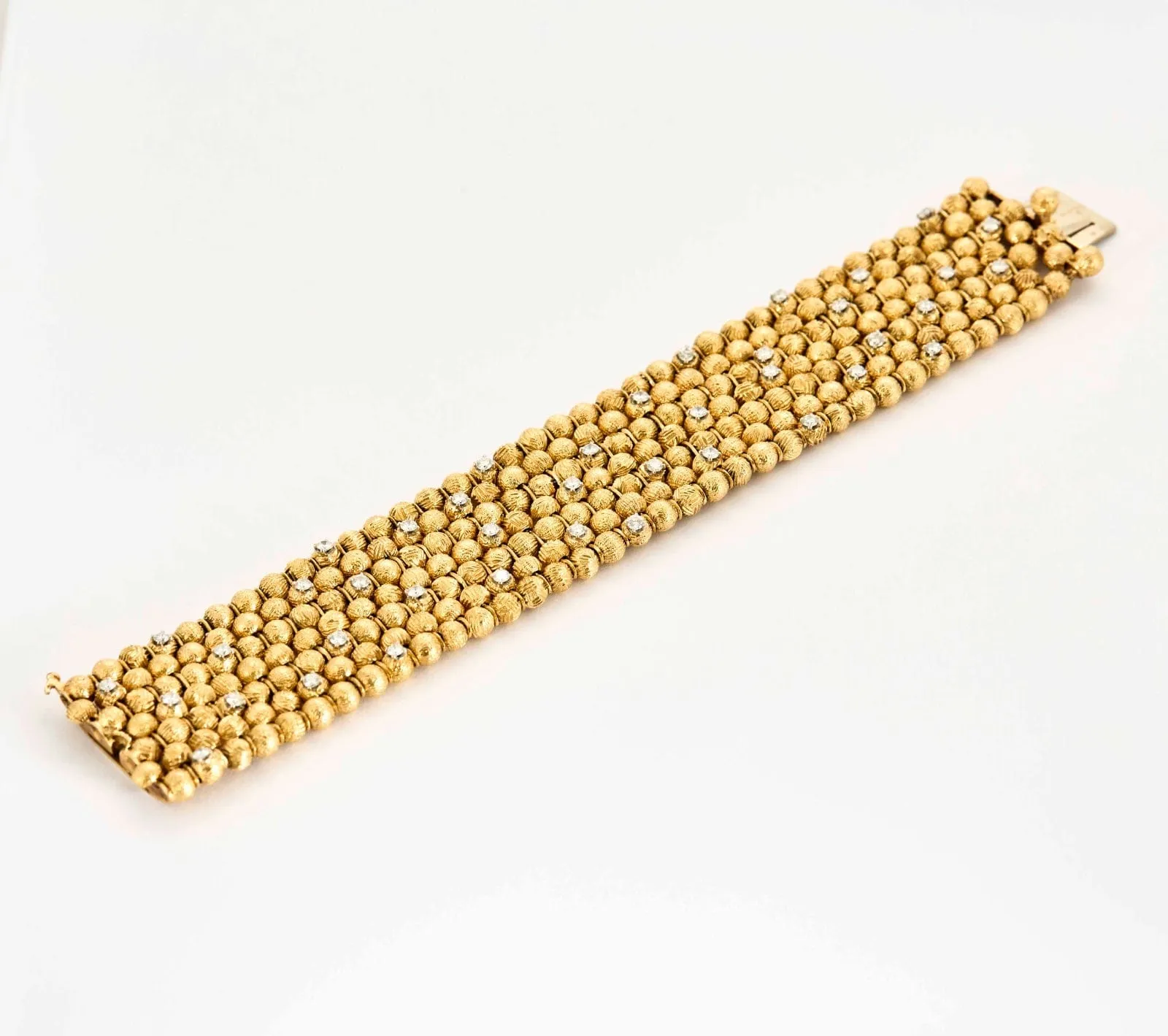 VAN CLEEF & ARPELS - Georges lenfant - Rare Bracelet en platine et or jaune, diamants. sold by 58 Facettes product image thumbnail 4