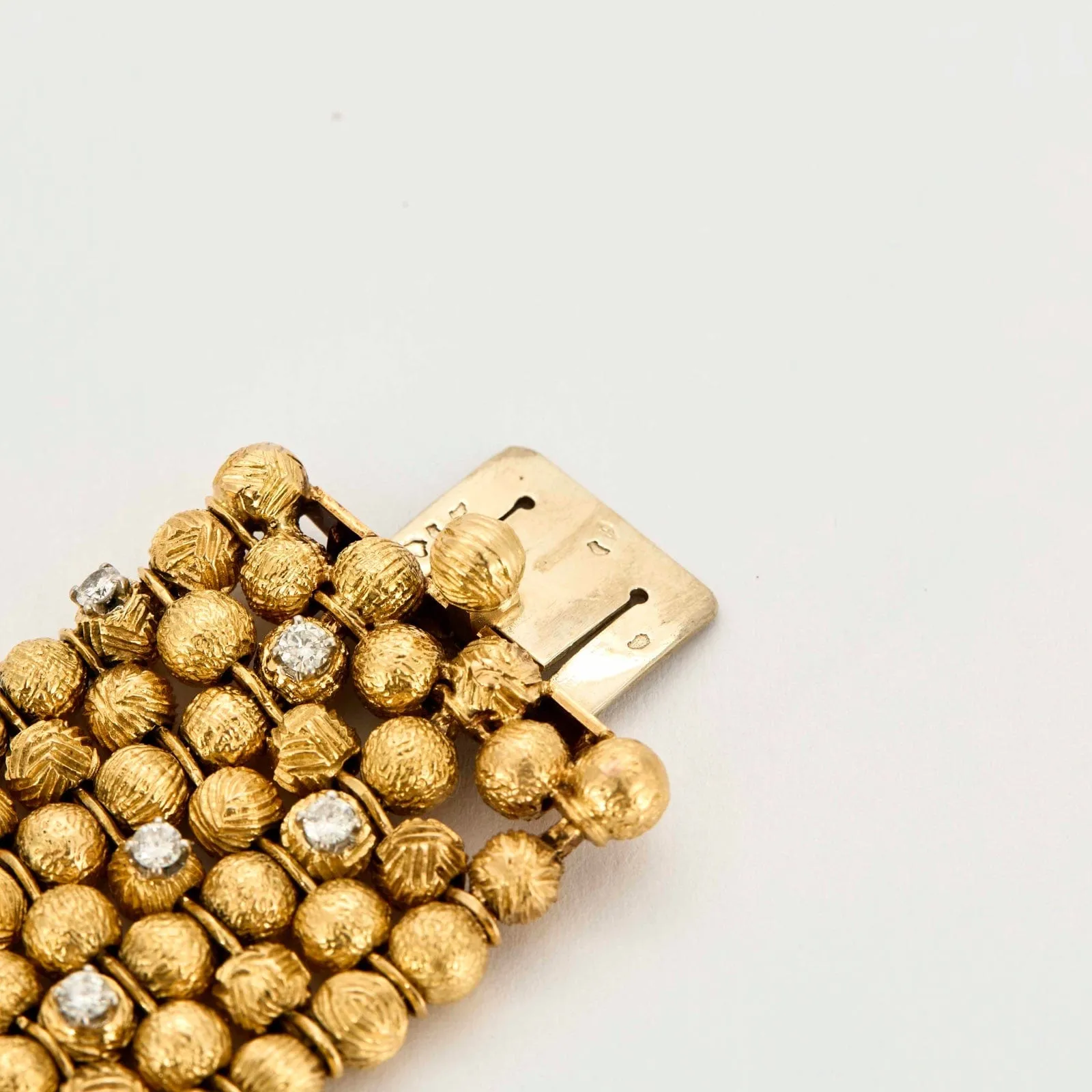 VAN CLEEF & ARPELS - Georges lenfant - Rare Bracelet en platine et or jaune, diamants. sold by 58 Facettes product image thumbnail 5