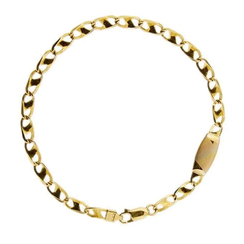 Bracelet homme avec plaque sold by 58 Facettes