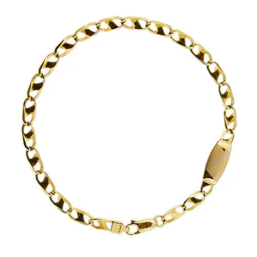 Bracelet homme avec plaque sold by 58 Facettes